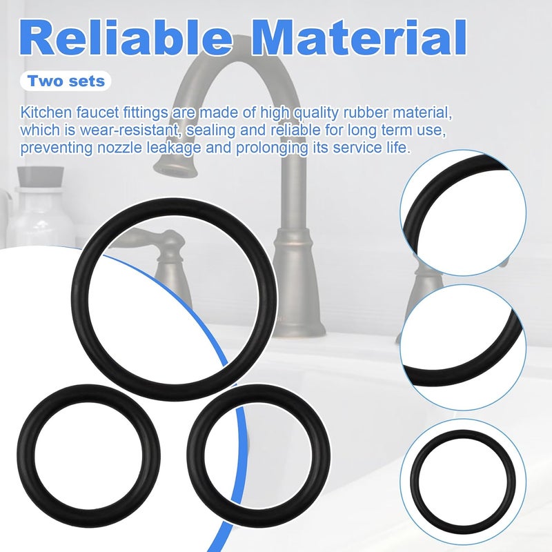 Fospectra 96778 O-Ring Kit for Moen Kitchen Faucets - Faucet O-Rings Replacement Kit, Durable Rubber Seals, Leak-Proof Design, Compatible with Moen 7400 Series & Other Models (2-Set) - Image 5